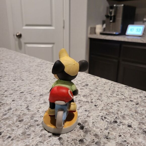Walt Disney Productions Collectibles Mickey Mouse Cyclist Disney Ceramic 4” Tall - Picture 5 of 6